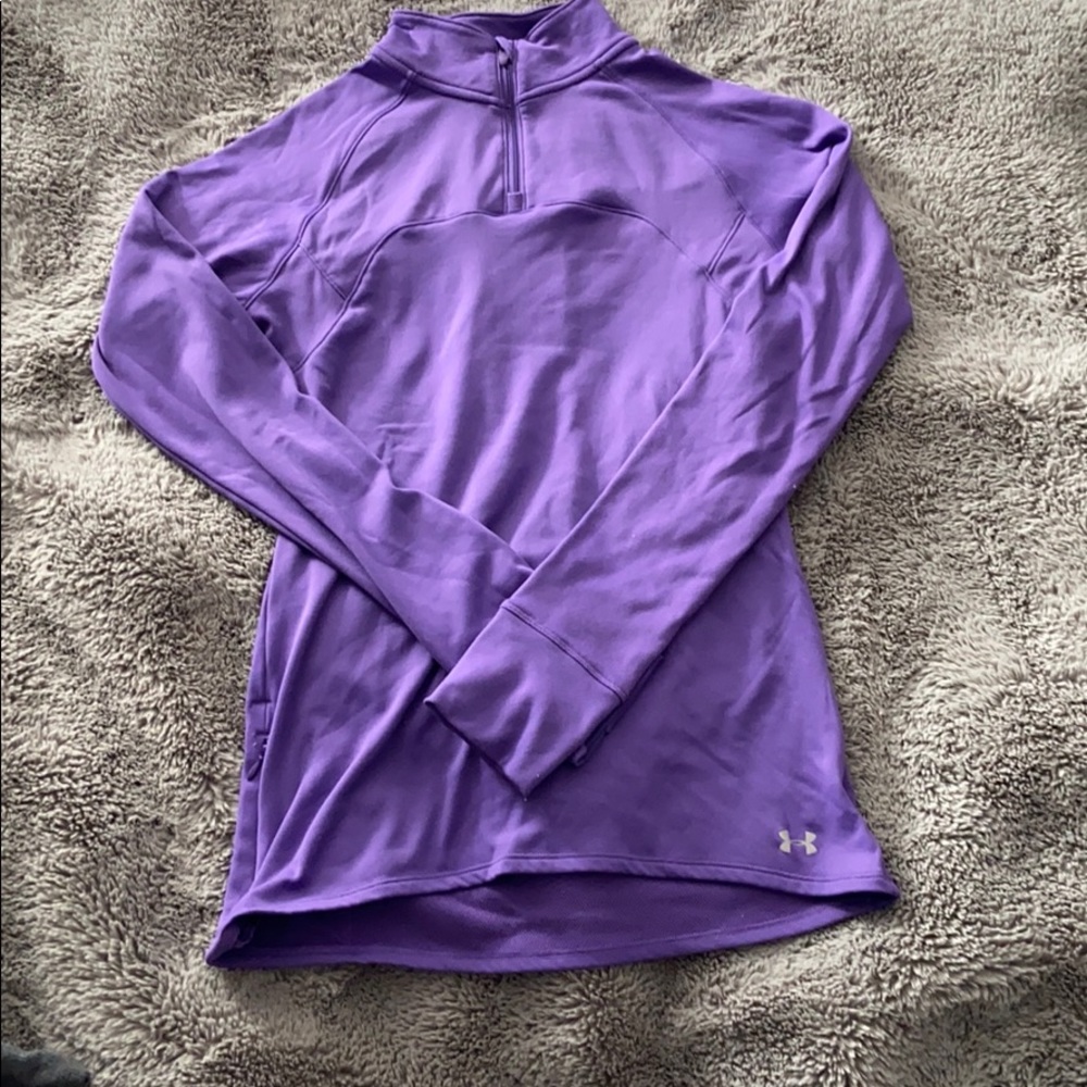 Purple under armor 3/4 zip